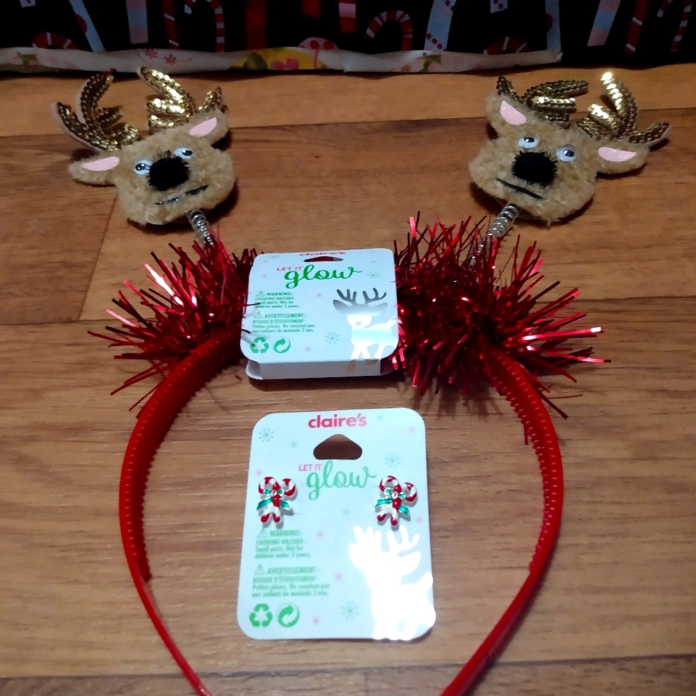 NWT 2 for 1 bundle "Claire's headband and earrings